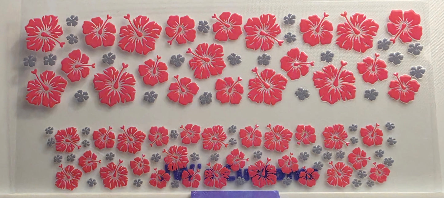 E53- Flower Shotglass Decal