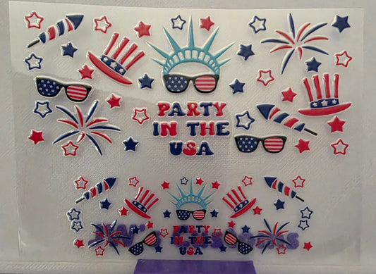 D4- Party In The USA Stanly Keychain Decal