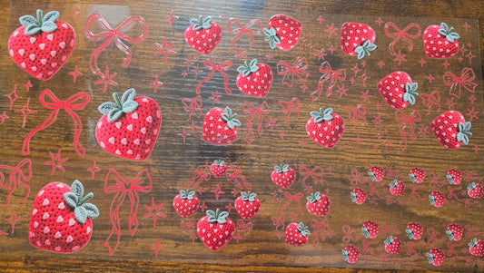 C39- Knit Strawberry 6pc set