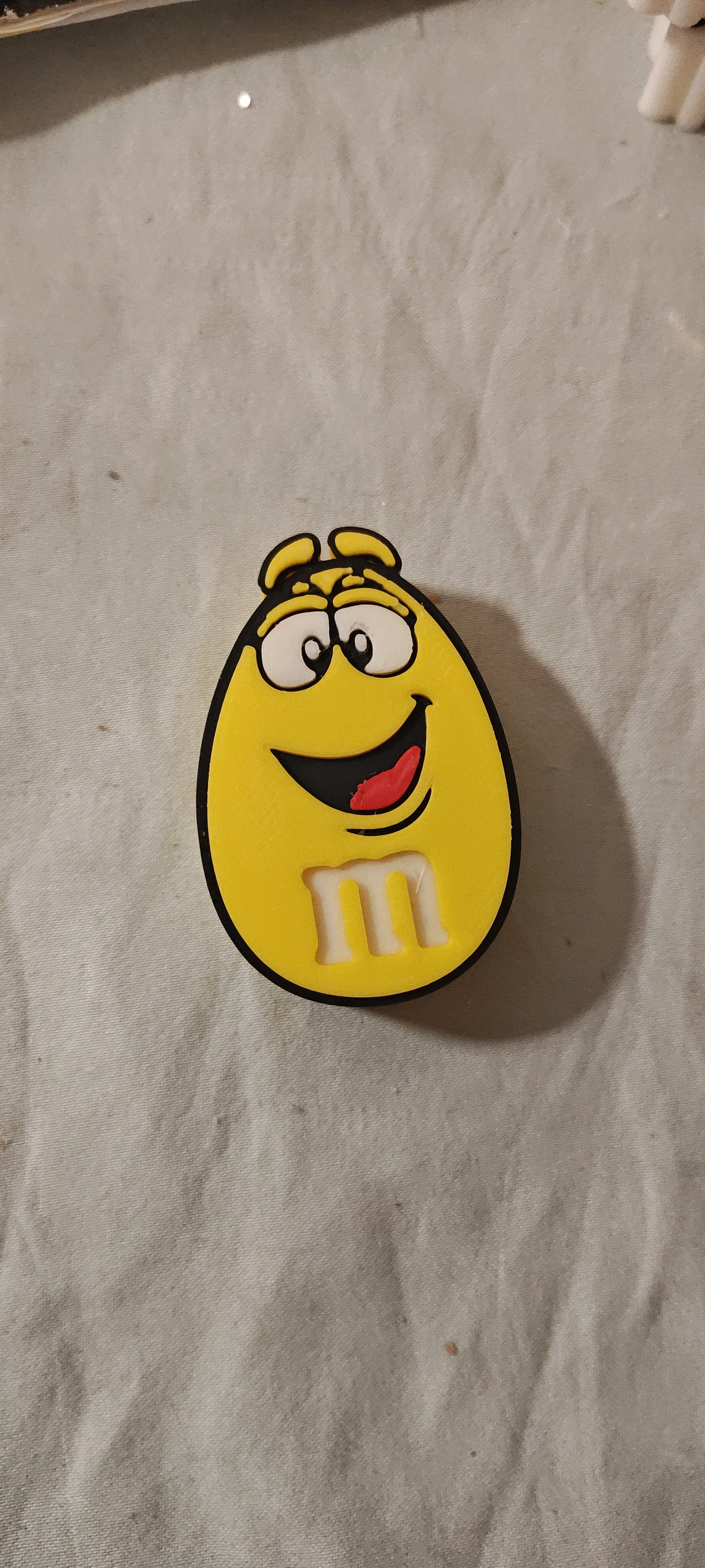 Yellow M&M topper
