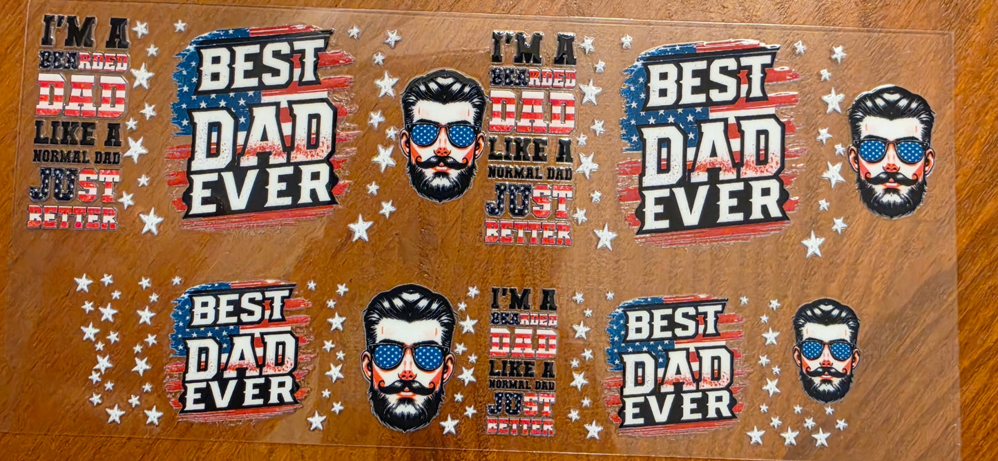 E73- Best Dad Shotglass Decal