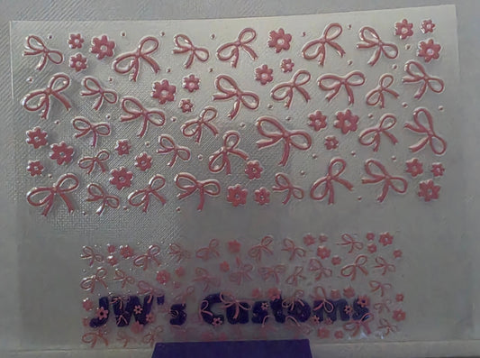 D31-Pink Bow Stanly Keychain Decal