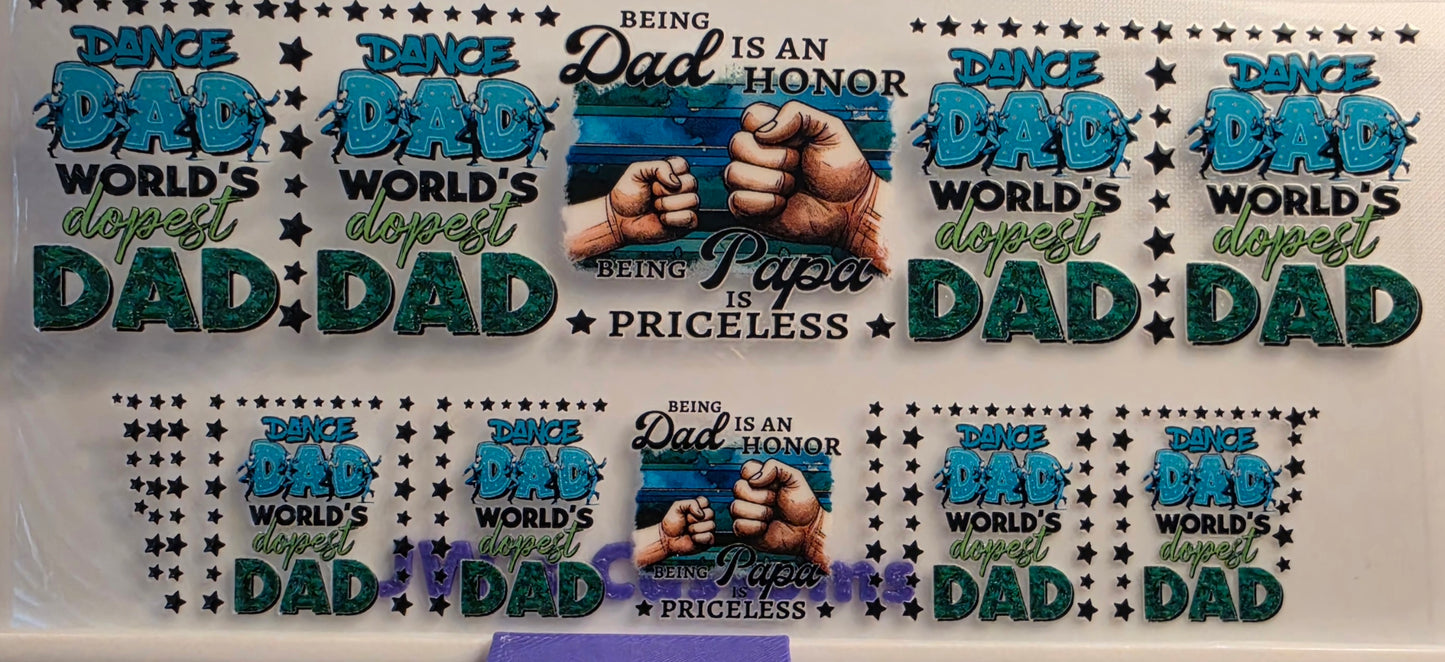 E34- Dad Shotglass Decal