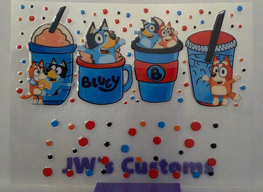 D22- Bluey Stanly Keychain Decal