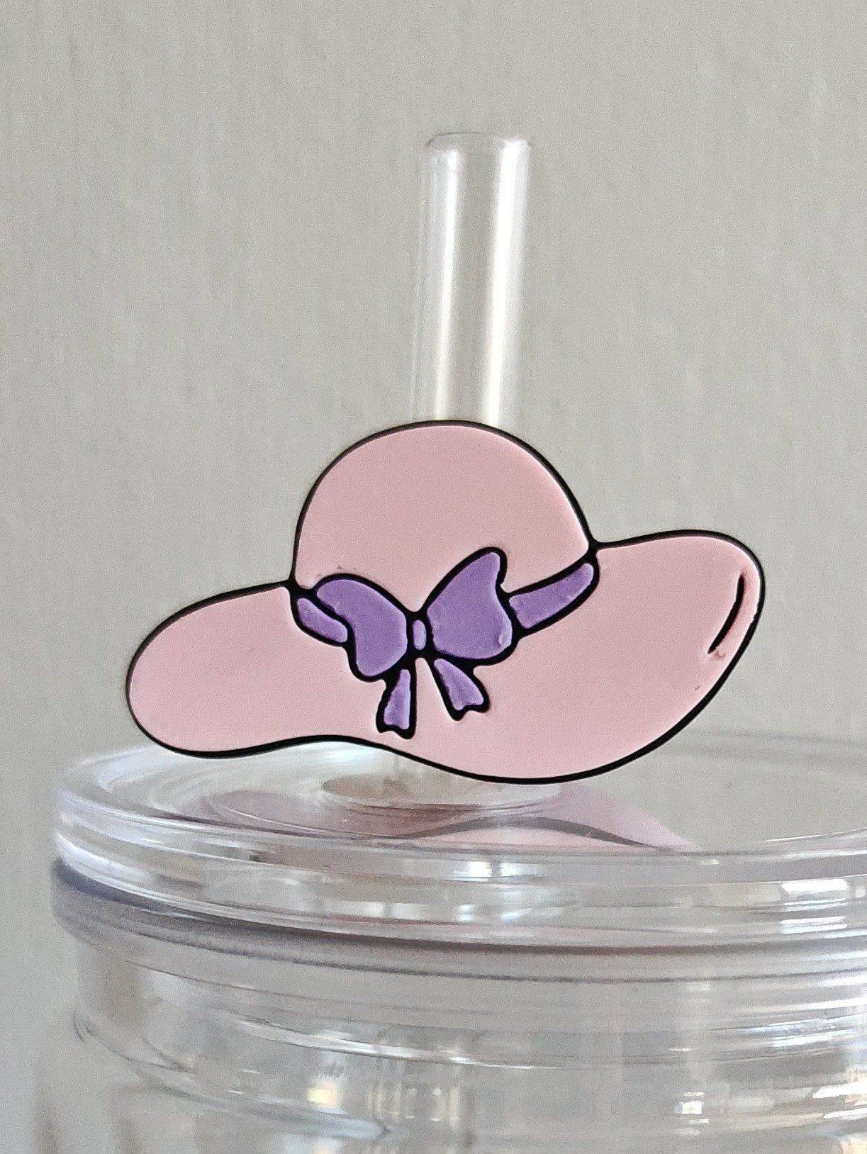Pink Sunhat Straw Topper