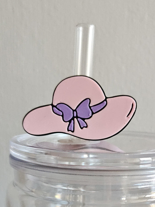 Pink Sunhat Straw Topper
