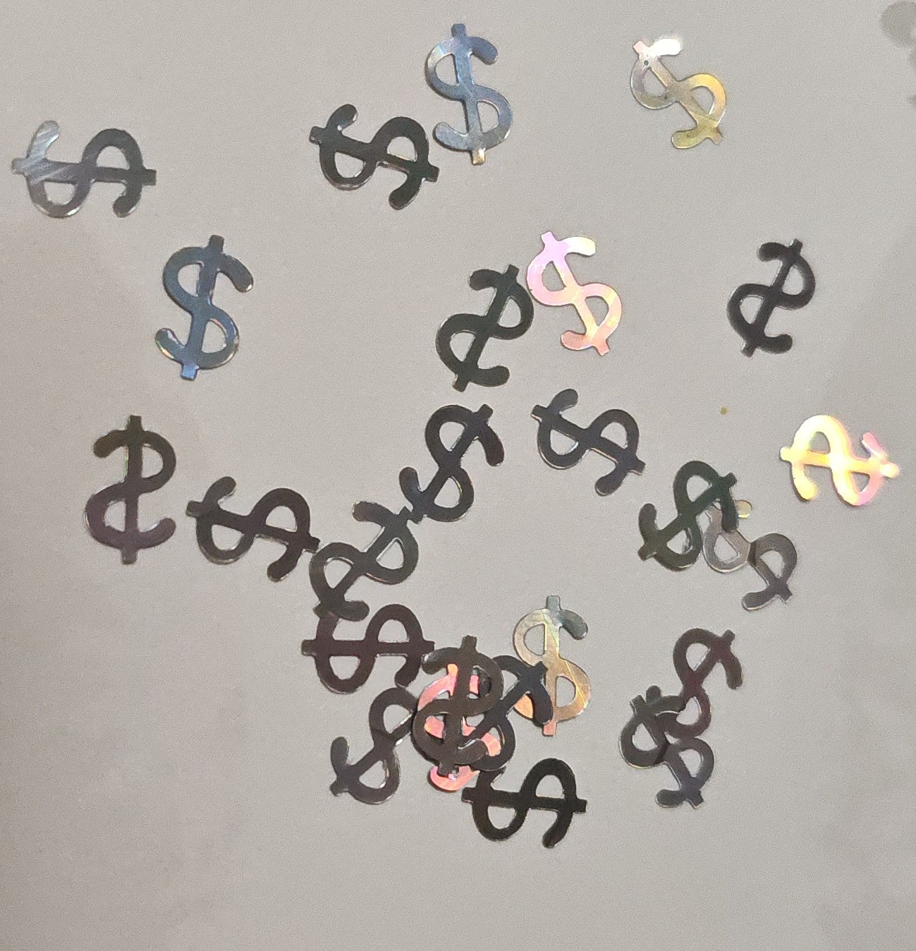 Dollar Sign Shapes (silver)