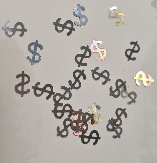 Dollar Sign Shapes (silver)