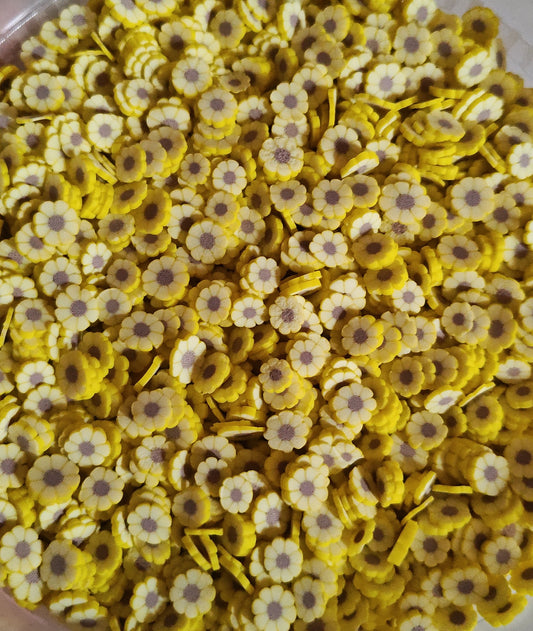 Yellow Flower Polymer Clay