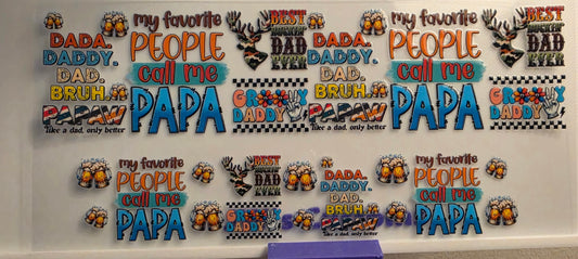 E32- Papa Shotglass Decal