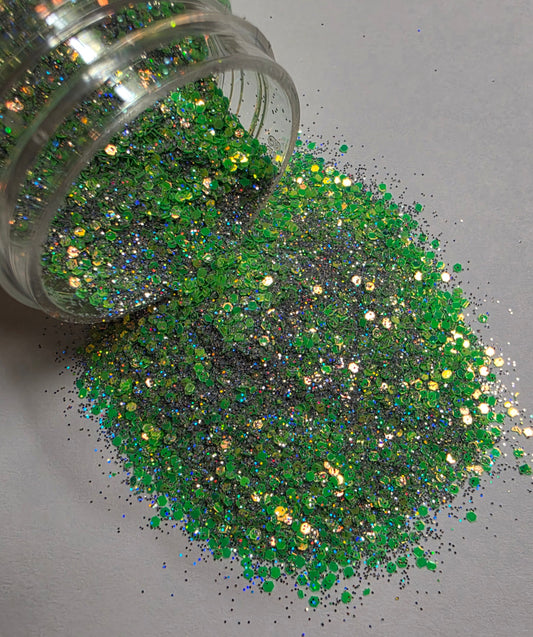 Sour Apple Glow(Fine-Mini Chunky) Glitter