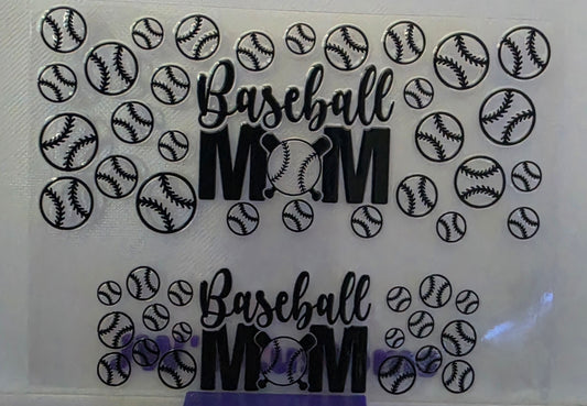 D25- Baseball Mom Stanly Keychain Decal