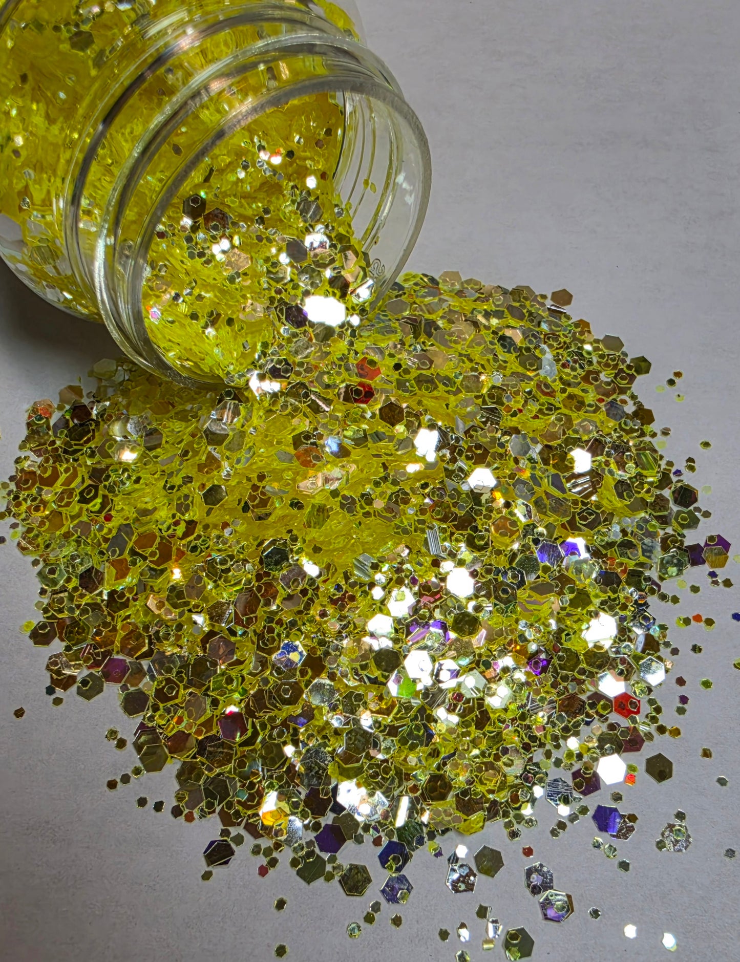 Yellow Flashy Glitter
