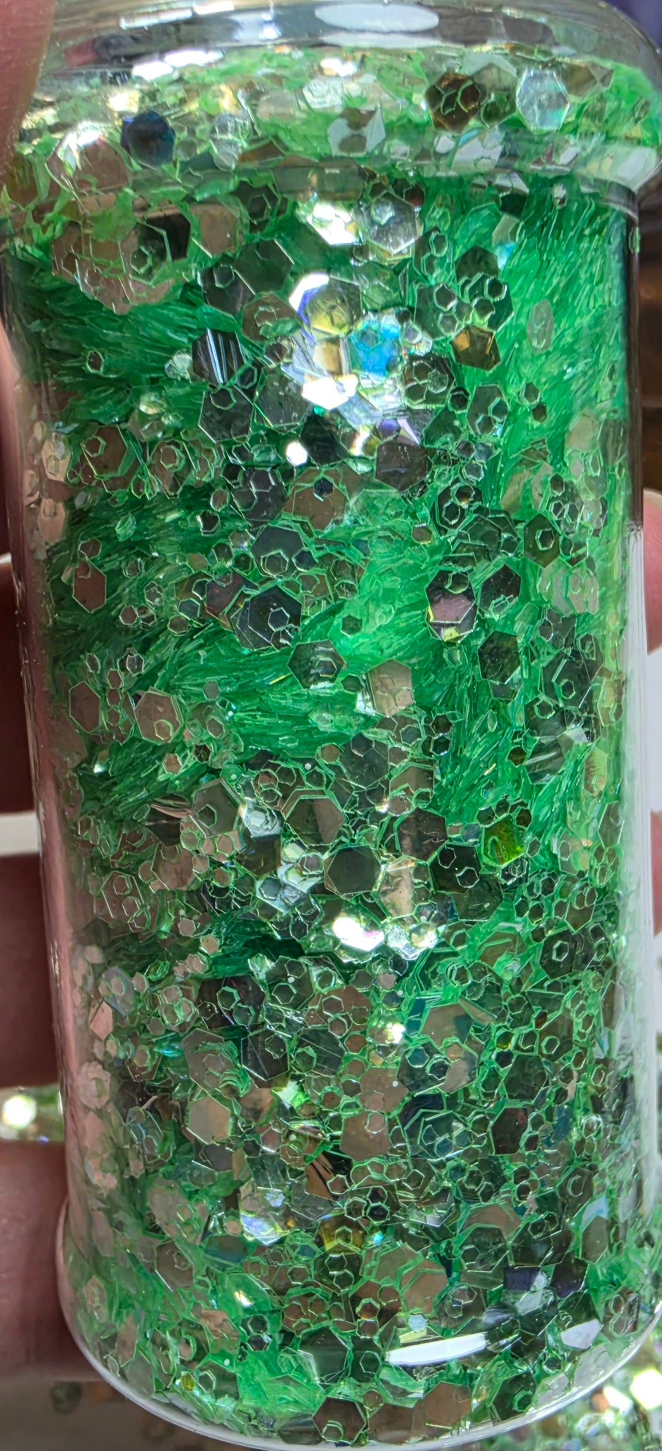 Green Flashy Glitter
