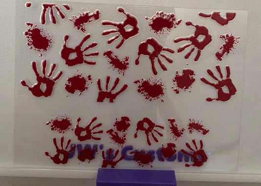 D2-Blood Hands Stanly Keychain Decal