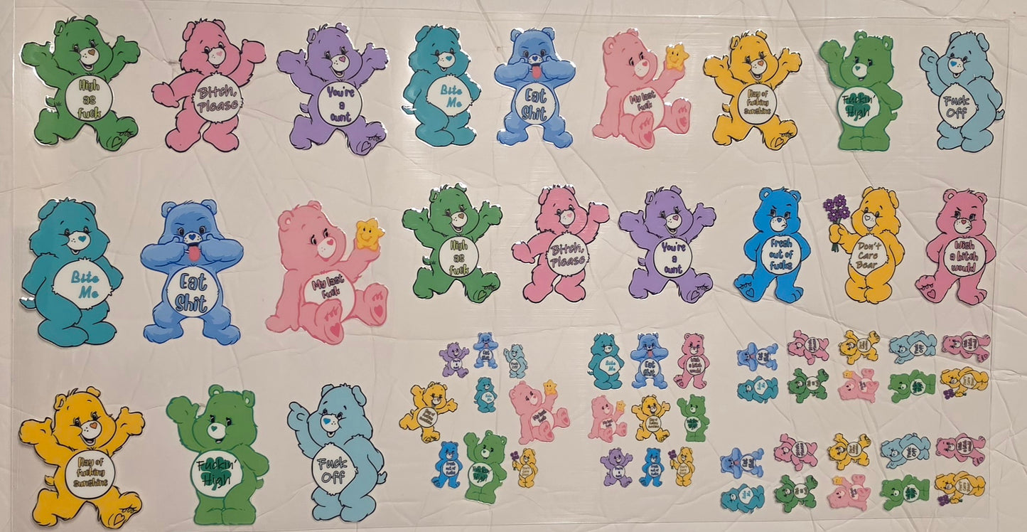 C1- Swear Bears 6 pc Set