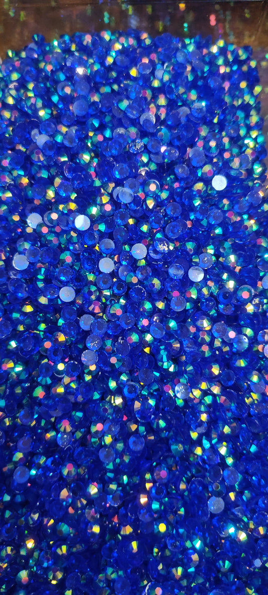 Dark sapphire transparent