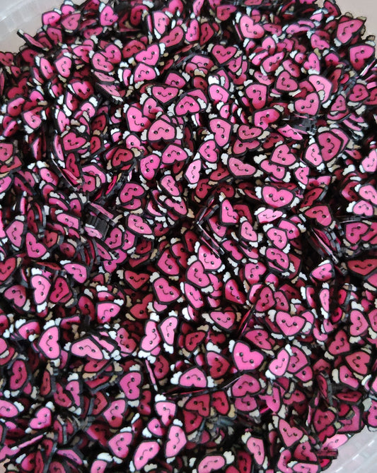Hearts with wings Polymer Clay