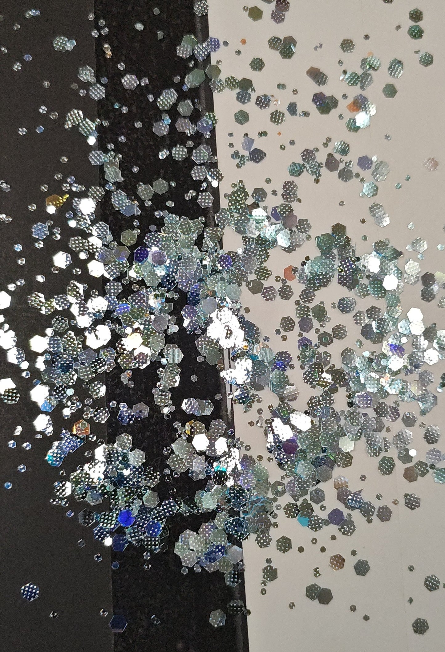 Blue Diamond Embossed Glitter