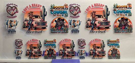 E59- Heart Truck Shotglass Decal