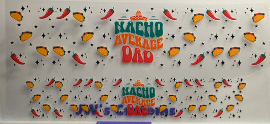 E60- Nacho Dad Shotglass Decal