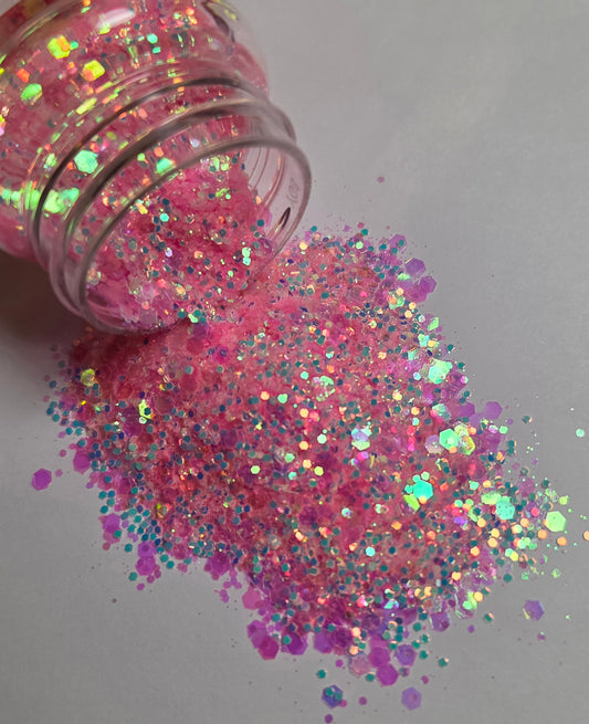 Pinky Glow Glitter