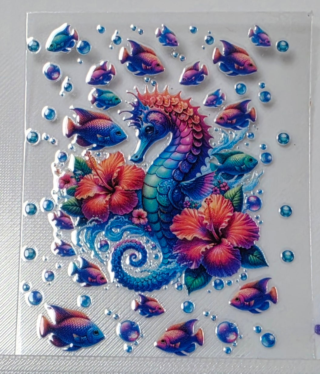 B3-Seahorse Spray Bottle Decal