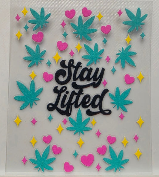 B17-Stay Lifted Spray Bottle Decal